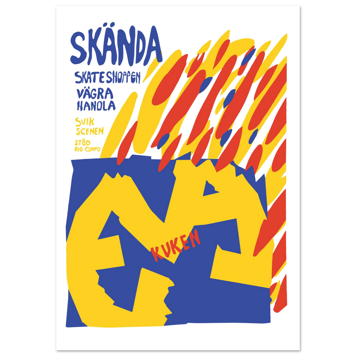 Eva Skateboards Skända Skateshoppen Poster
