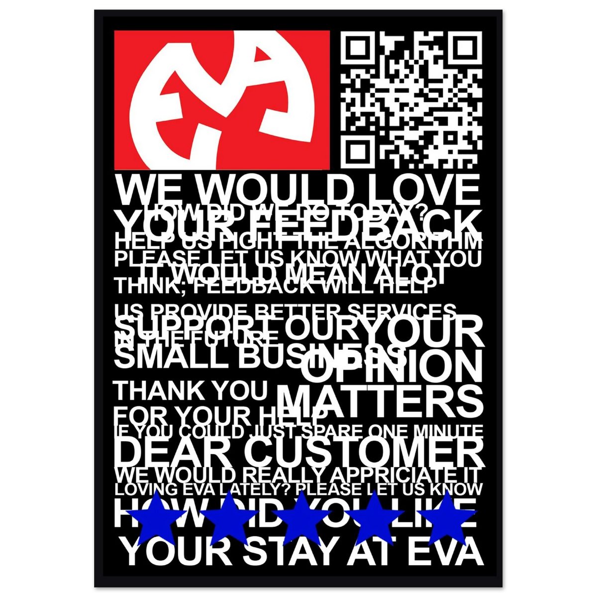 Eva Skateboards Feedback Poster